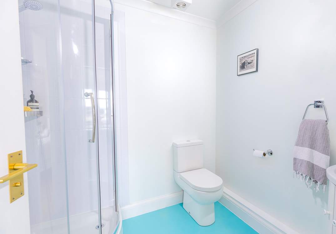 The second bedroom also has a roomy shower room.