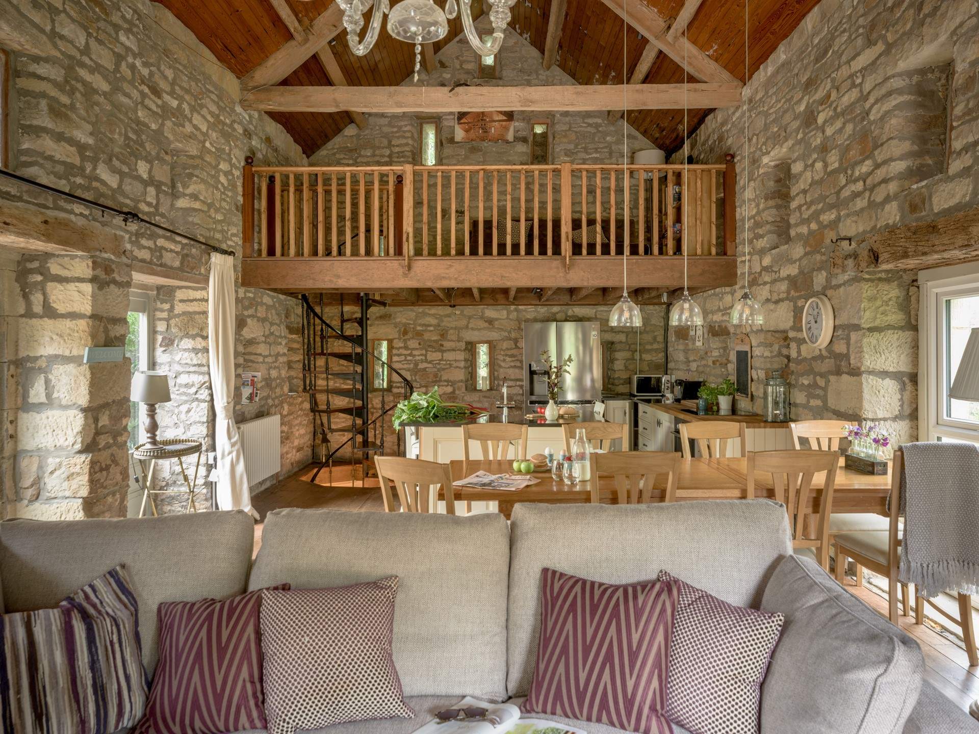 The mezzanine is just the place to while away a quiet hour or two.