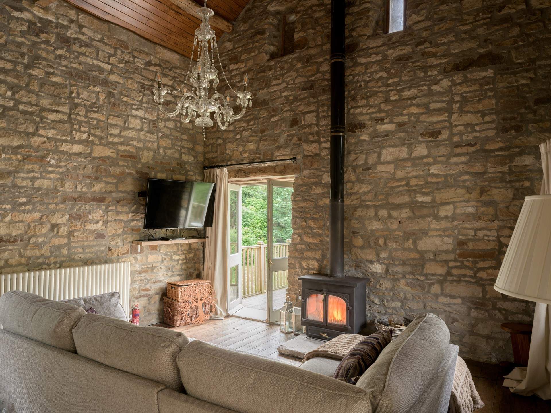 Step out onto the patio for a spot of al fresco dining. 