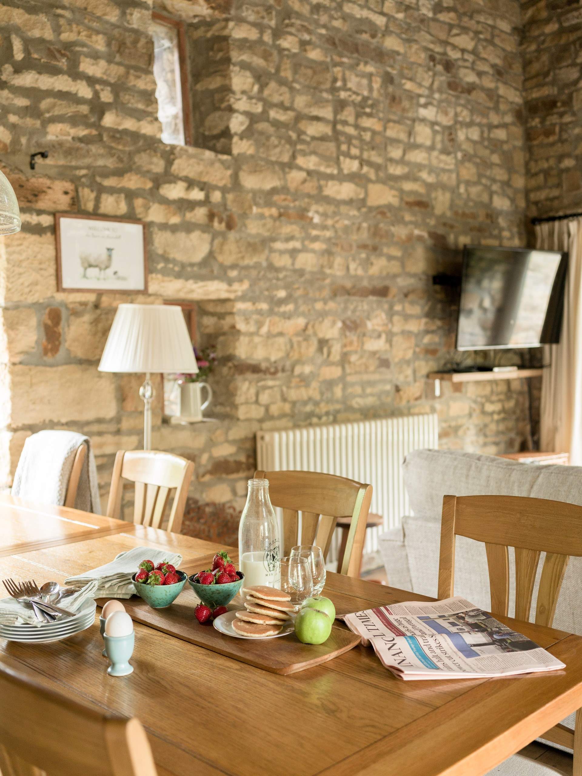 Local produce for breakfast.