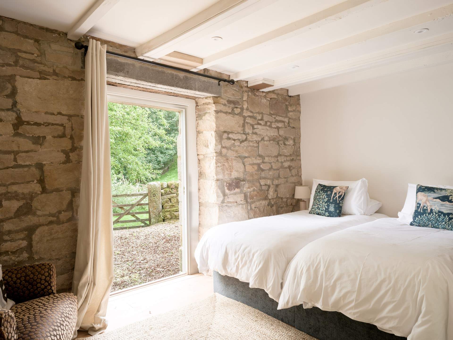 The bedrooms lead outside and lets the fresh air in!