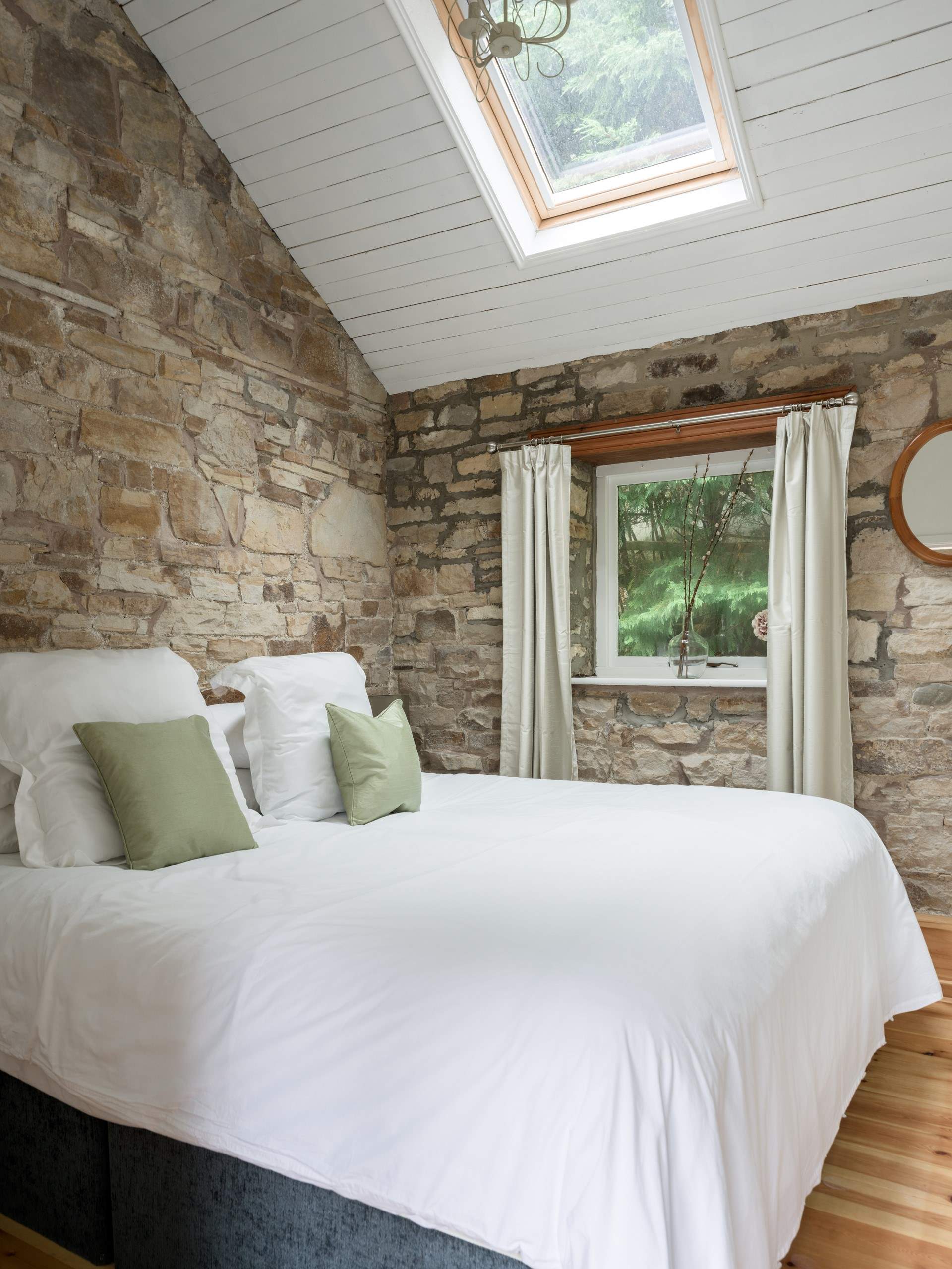 The Velux window lets the sunshine in. 