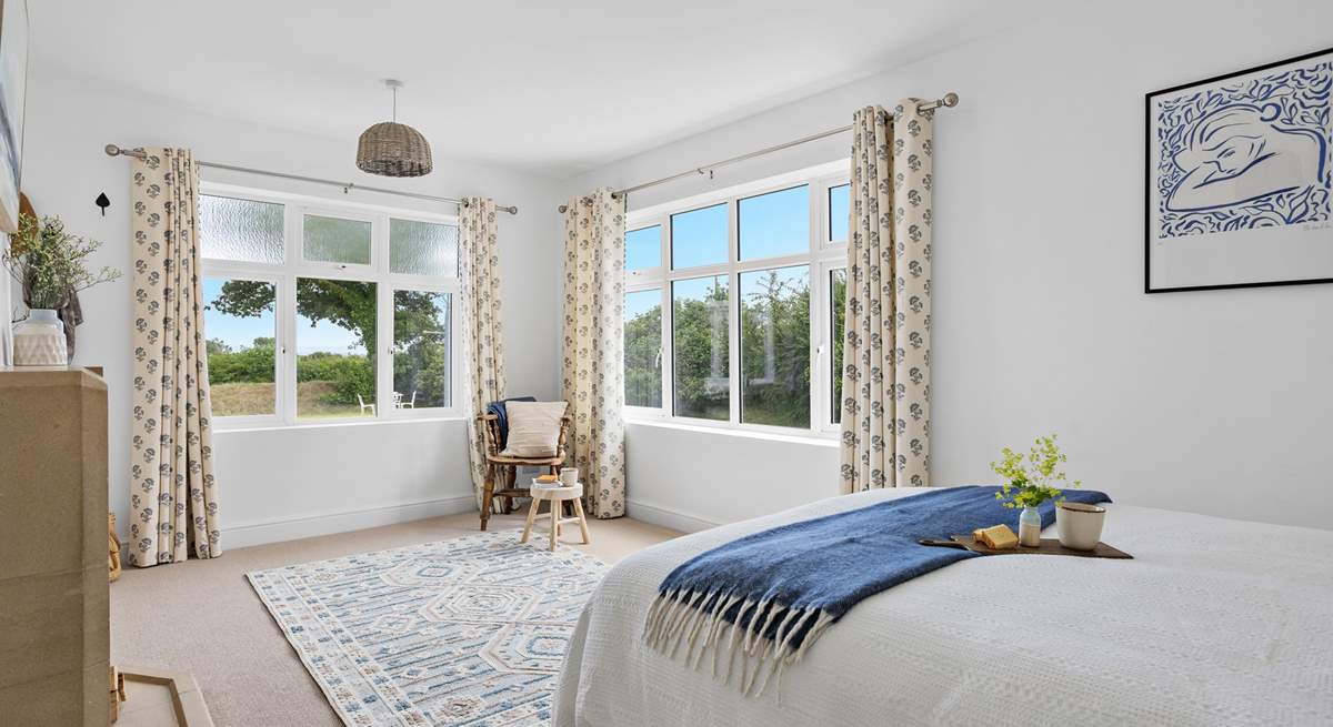 This double-aspect room is wonderfully light and airy.