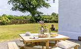 The front terrace area leads directly off the kitchen. - Thumbnail Image