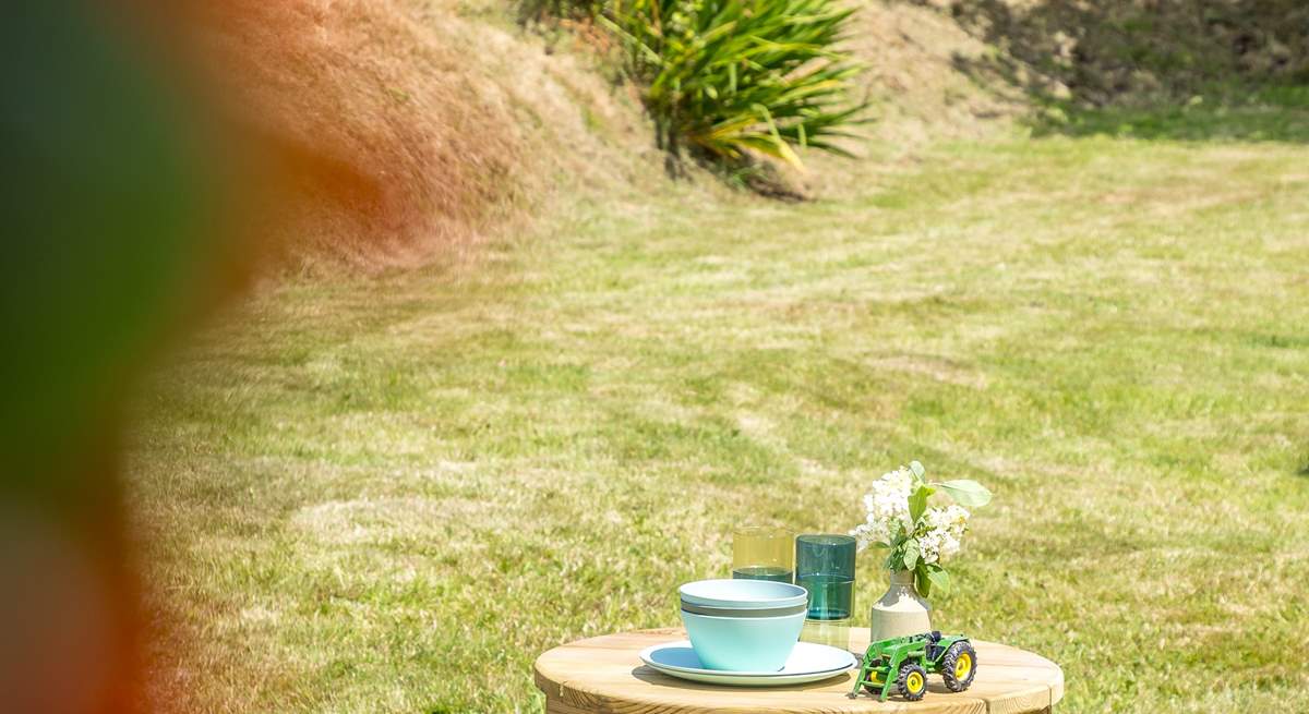Younger members will love their own garden table.