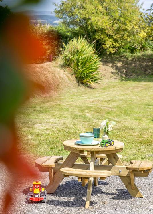 Younger members will love their own garden table.
