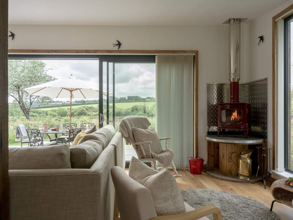 On those chillier mornings, light the wood-burner, take a pew and enjoy a morning brew.