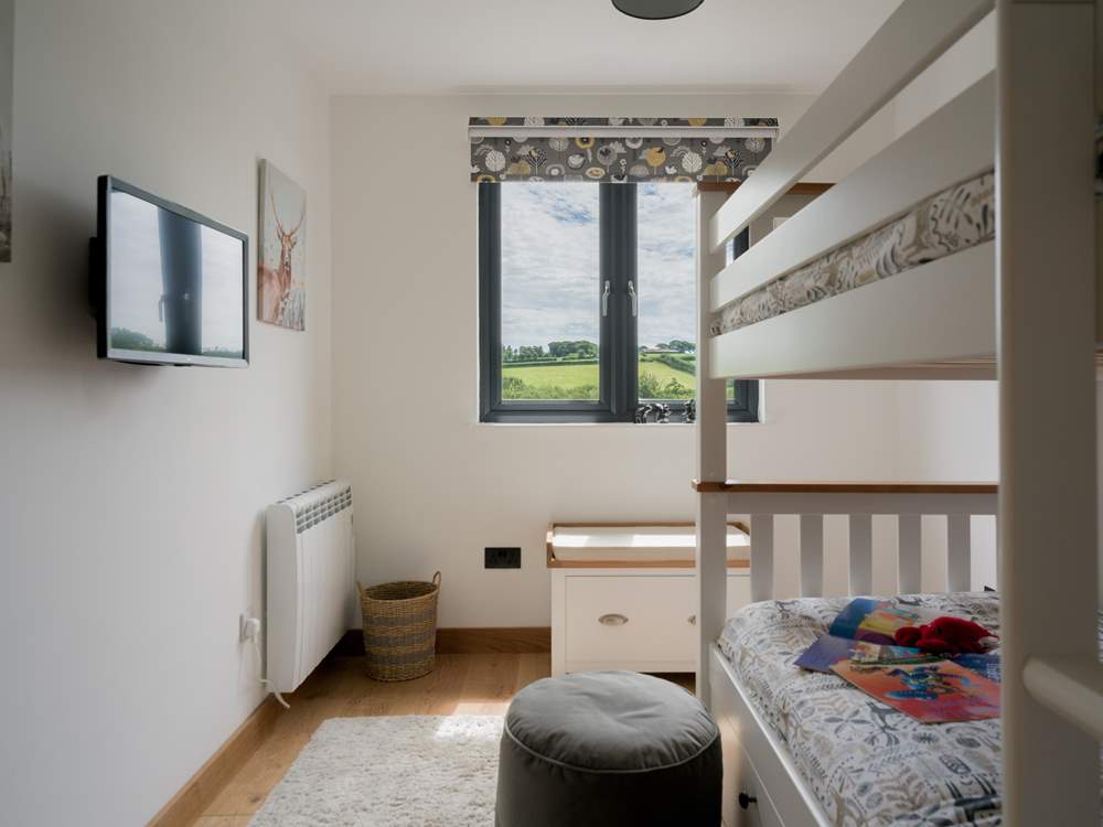 When it's cartoon time the kids can head to their bedroom.