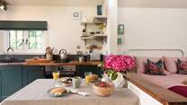 Enjoy leisurely meals in the bright and airy dining space.