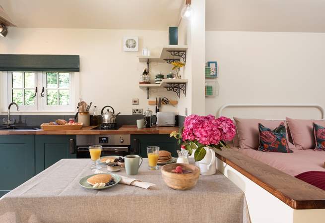 Enjoy leisurely meals in the bright and airy dining space.