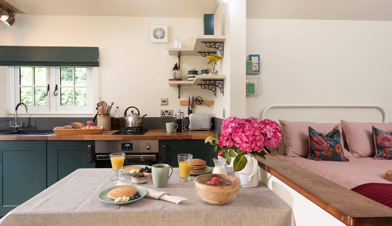 Enjoy leisurely meals in the bright and airy dining space.