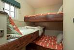 Children will love the crisscrossing bunk-beds.