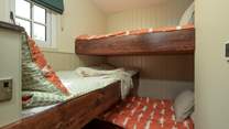 Children will love the crisscrossing bunk-beds.