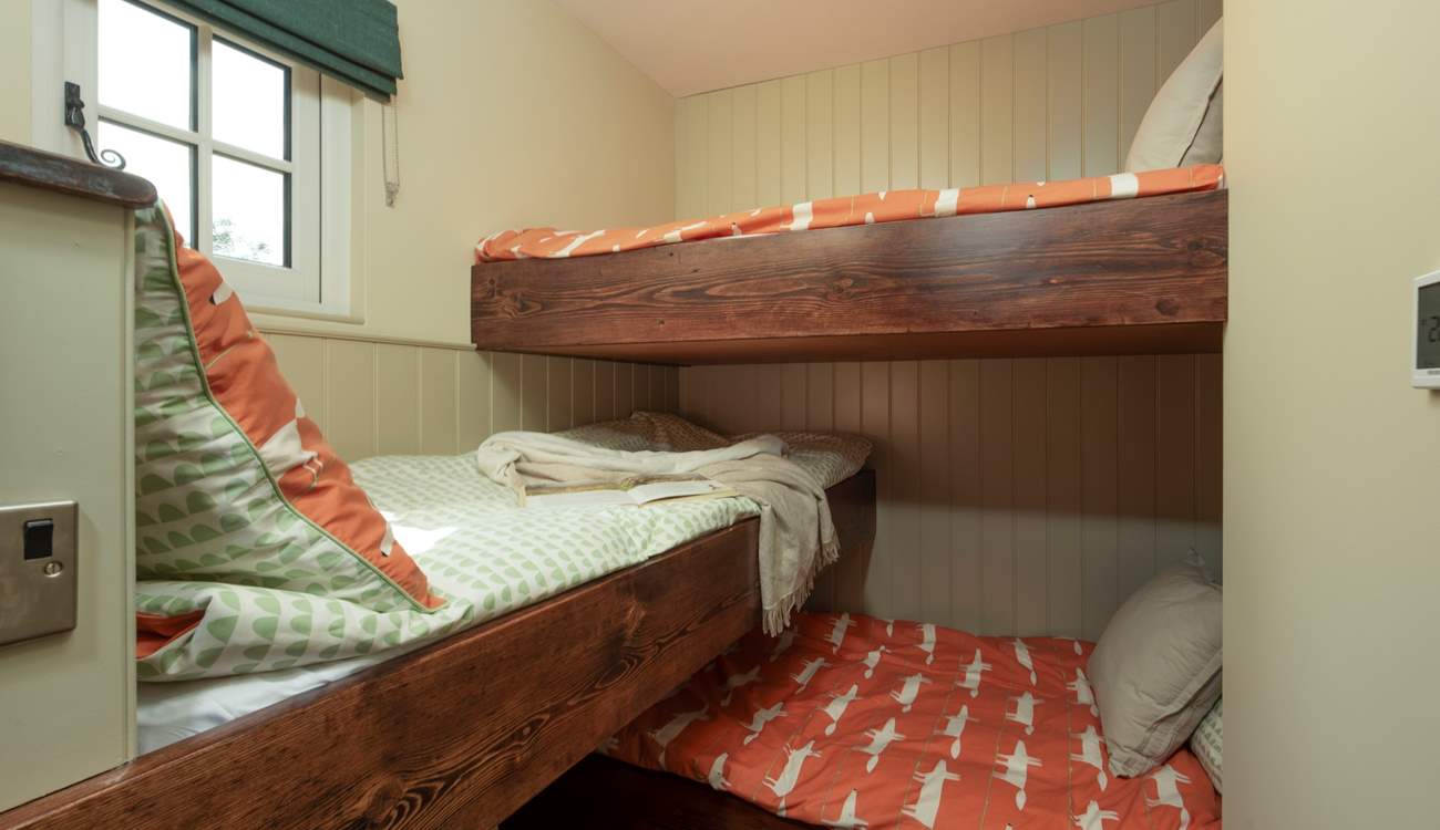 Children will love the crisscrossing bunk-beds.