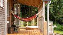While away the hours in the relaxing hammocks. 