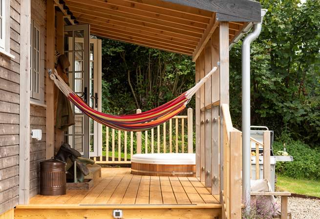 While away the hours in the relaxing hammocks. 