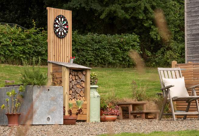 Enjoy warm, sun-dappled evenings with outdoor games.