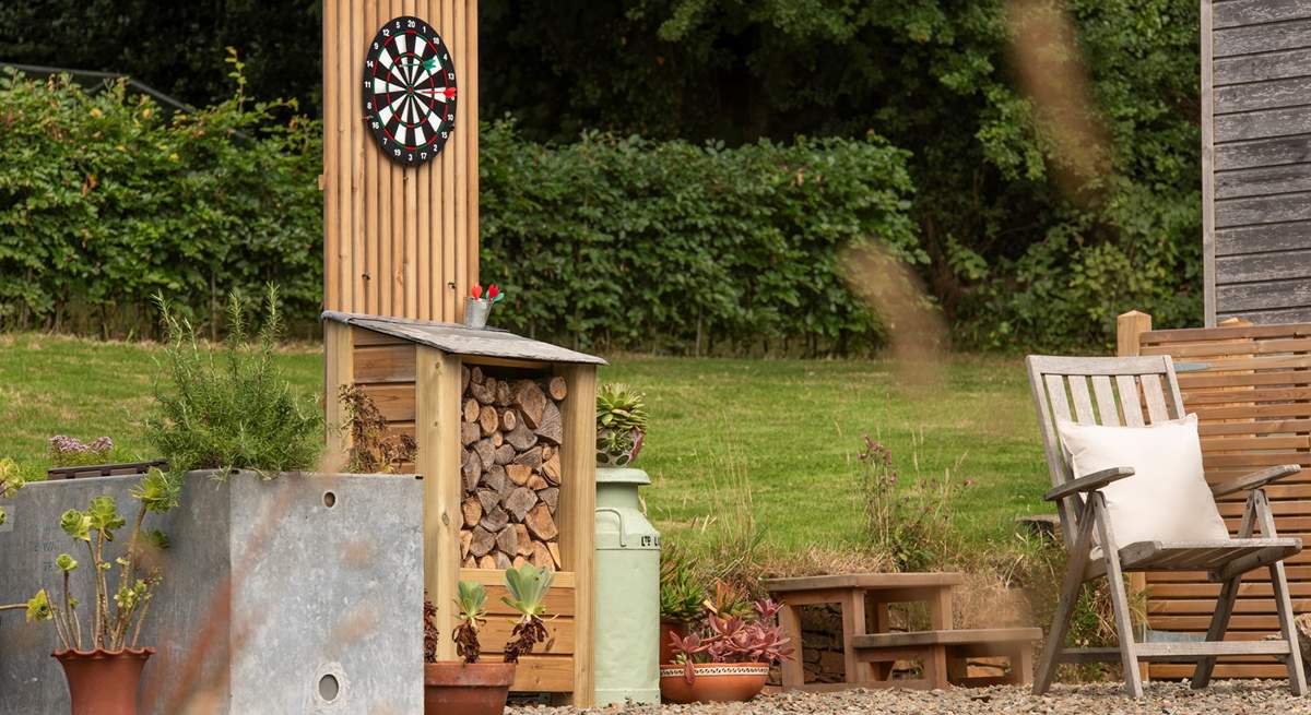 Enjoy warm, sun-dappled evenings with outdoor games.