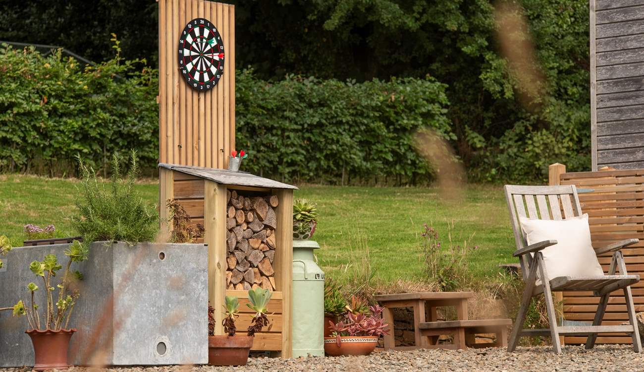 Enjoy warm, sun-dappled evenings with outdoor games.
