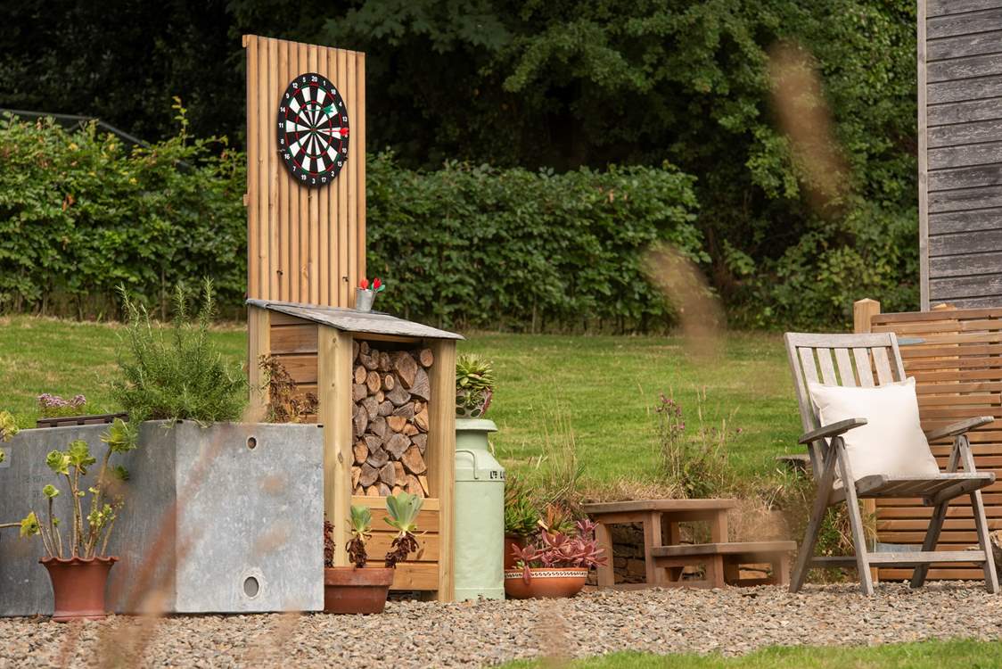 Enjoy warm, sun-dappled evenings with outdoor games.