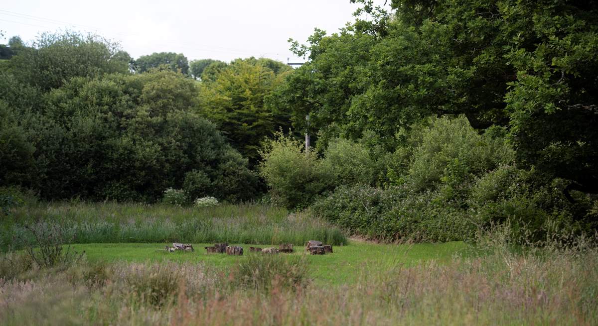An idyllic fire-pit spot.