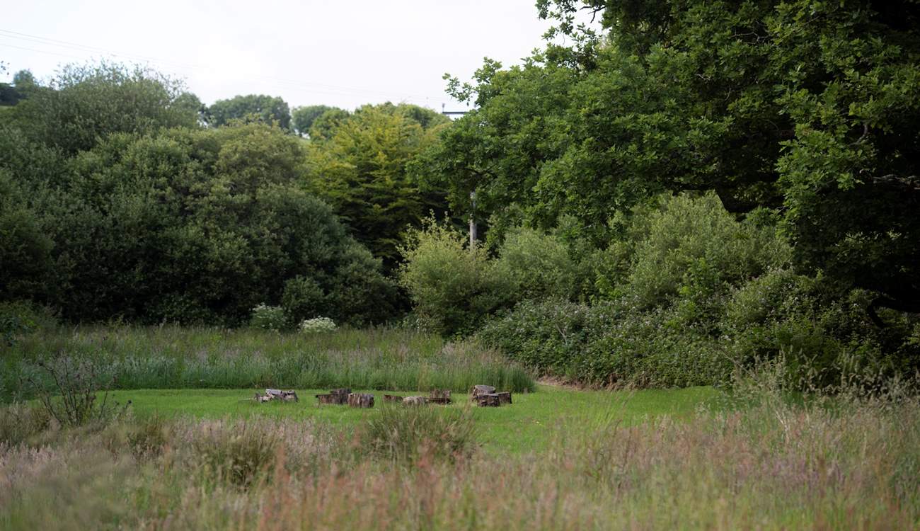 An idyllic fire-pit spot.