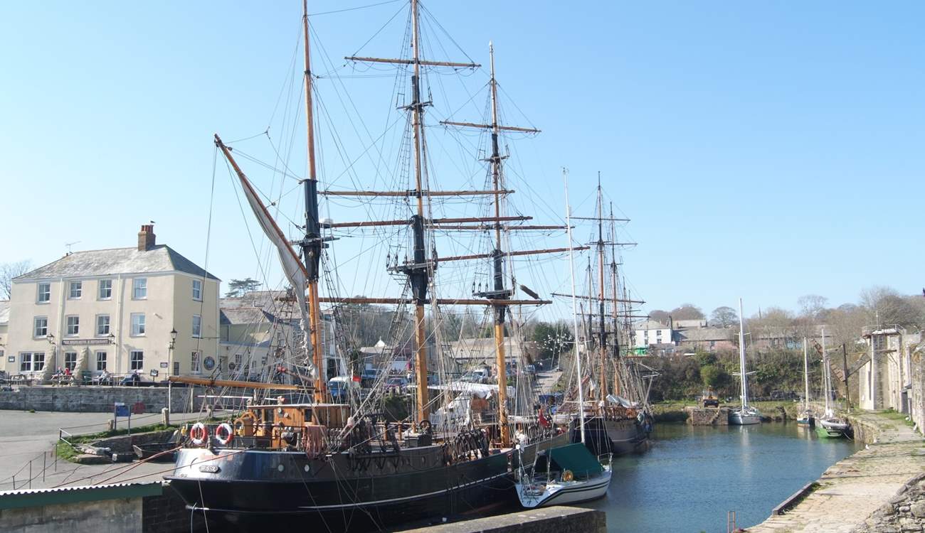 Head off to Charlestown with its historic harbour and tall ships - a familiar sight for Poldark fans.
