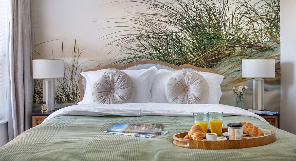Breakfast in bed? Why not, you are on holiday!