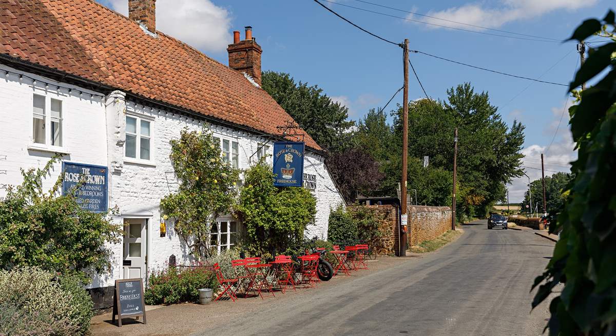 The Rose & Crown pub and restaurant; perfect for a gorgeous meal.