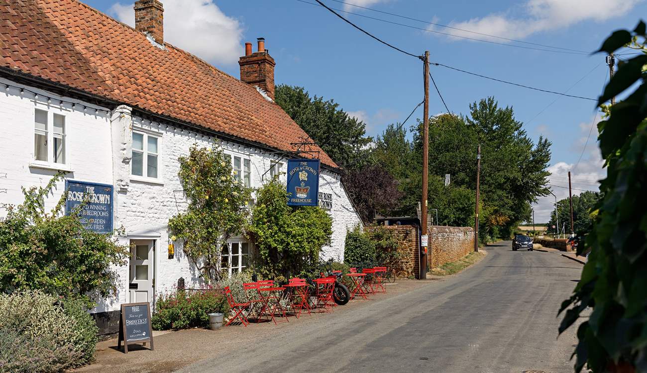 The Rose & Crown pub and restaurant; perfect for a gorgeous meal.