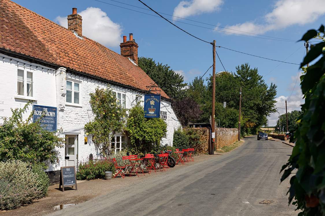 The Rose & Crown pub and restaurant; perfect for a gorgeous meal.
