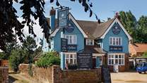 Enjoy a Pimms in the garden at The Queen Victoria, a two minute walk from the cottage. 