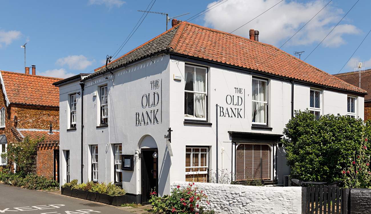 Enjoy a special meal  at The Old Bank - booking ahead is highly recommended!