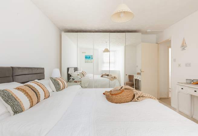 A spacious room filled with light.