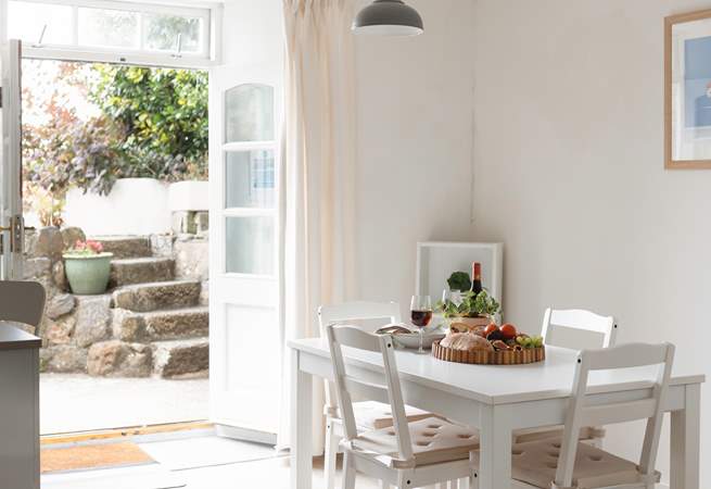 Such a pretty setting and so very close to the sea to take a morning dip!