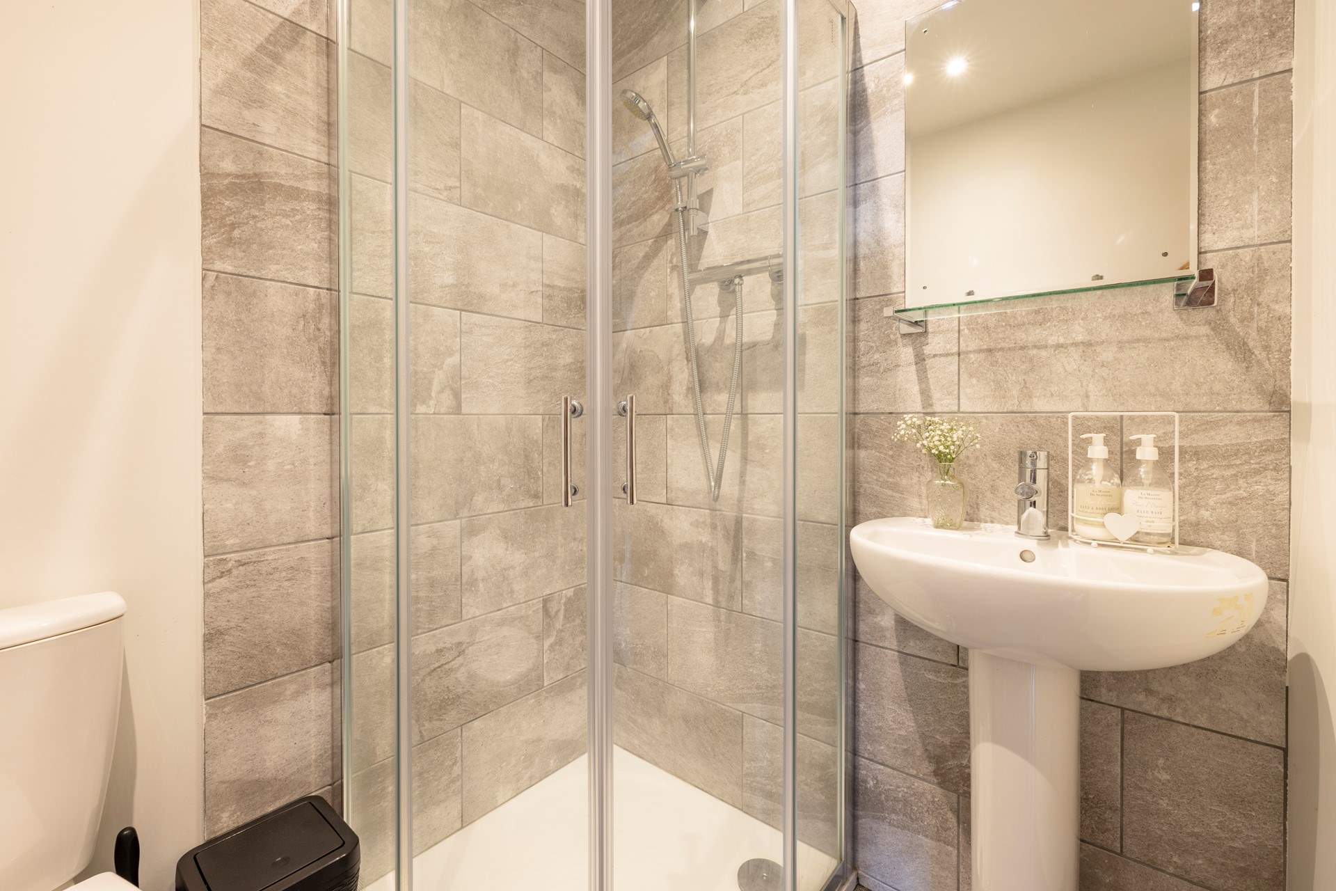 Start the day with a refreshing shower!