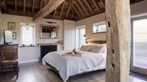 The bedroom is a relaxing haven, you will not want to leave.