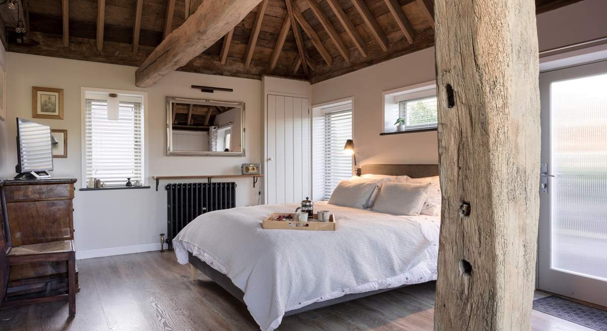 The bedroom is a relaxing haven, you will not want to leave.