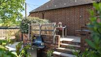 Patio garden.