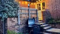 Summer evenings under the festoon lights!