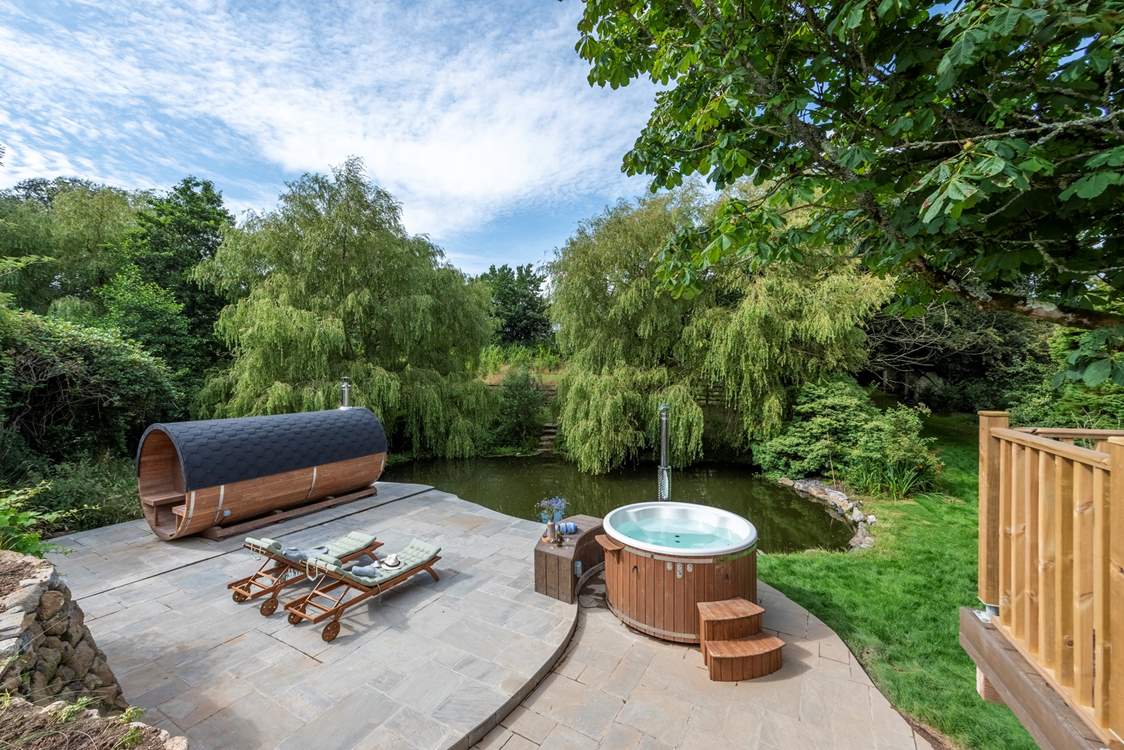 The wild swimming pond is available throughout your stay.