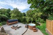 The wild swimming pond is available throughout your stay.