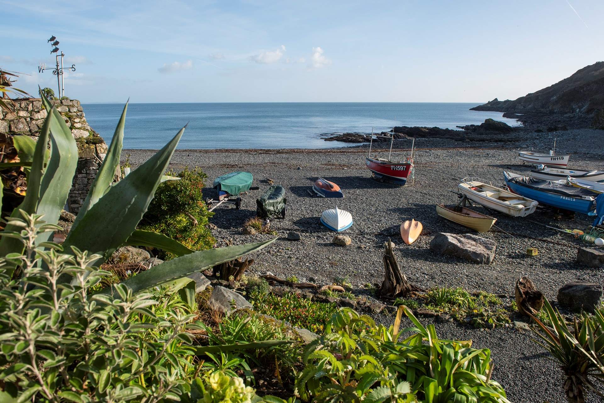 Porthallow beach is a short drive away and is the midway point on the SW coast path.