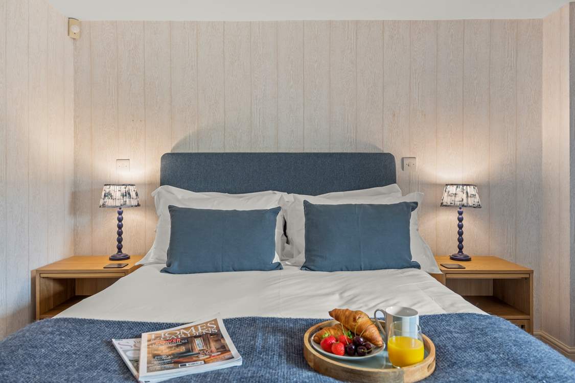 Super inviting king-size bed.