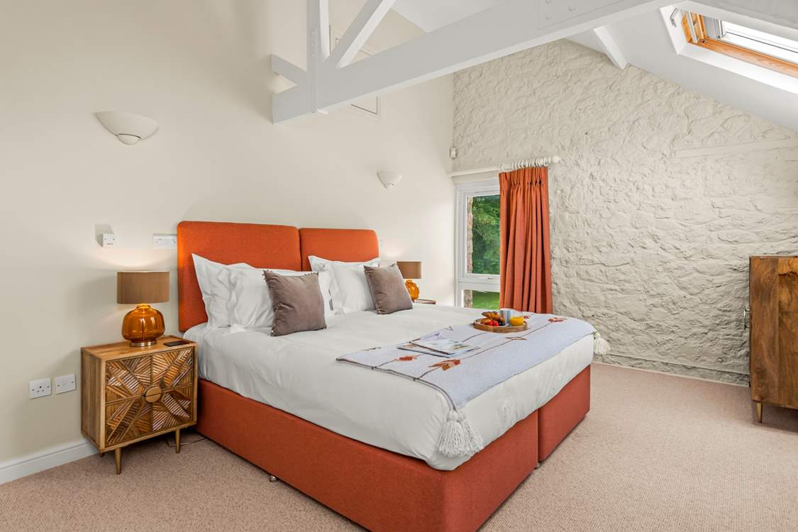 The glorious super-king bed can also be configured as two single beds on request.