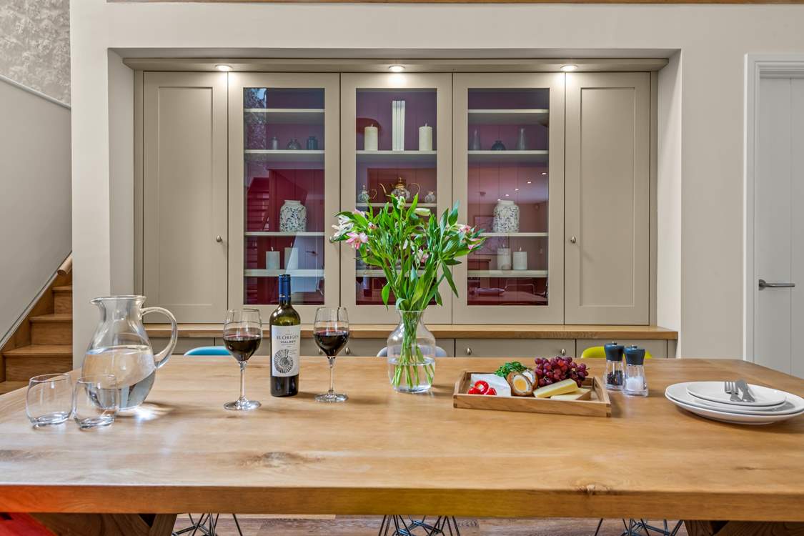 The dining-area provides such a lovely space to discuss the day's events and plan for tomorrow's.
