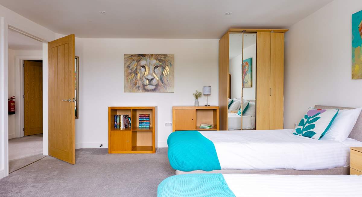 Every bedroom is spacious and light and all have their own TVs.