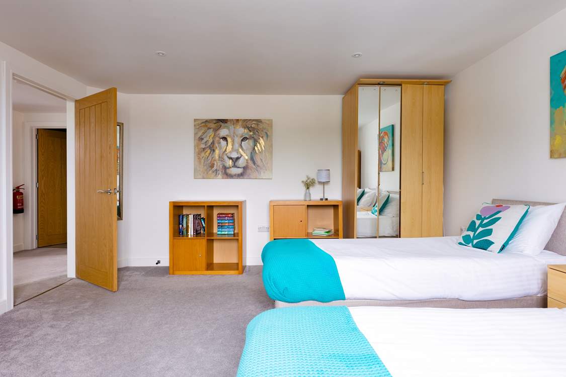 Every bedroom is spacious and light and all have their own TVs.