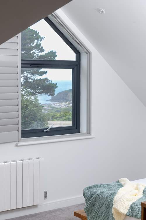 The view of stunning Praa Sands from bedroom 3.