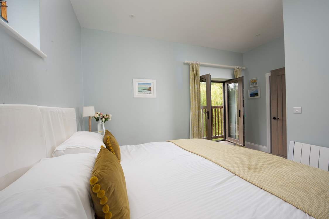 The bedrooms are beautifully styled, this is bedroom 1.